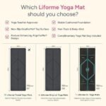 Liforme Original Yoga Mat – Free Yoga Bag Included – Patented Alignment System, Warrior-like Grip, Non-slip, Eco-friendly, sweat-resistant, long, wide, 4.2mm thick mat for comfort - Image 2