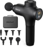 Mebak 3 Massage Gun, Massage Gun Deep Tissue for Athletes, Professional Muscle Percussion Massager, Massager for Shoulder Leg Back Body Pain Relief, Quiet Portable Sport Tool, Gifts for Him