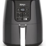 Ninja Air Fryer | 4 QT Capacity | 4-in-1 Roast, Crisp, Roast, Reheats, & Dehydrates | Dishwasher Safe Parts | 105°F-400°F | Includes 20 Easy & Healthy Recipes | 1550 watt | Grey | AF101