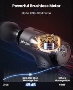 BOB AND BRAD T2 Pro Massage Gun with Heat and Cold, Deep Tissue Percussion Massager Gun for Pain Relief, Muscle Massager, HSA Electric Back Massagers for Professional Athletes FSA Eligible - Image 5