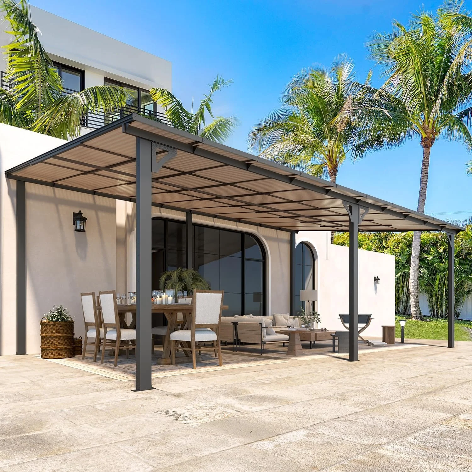 g1-5-1.webp Aecojoy 20’x12′ Wall Mounteds Gazebos Pergola - Image 1